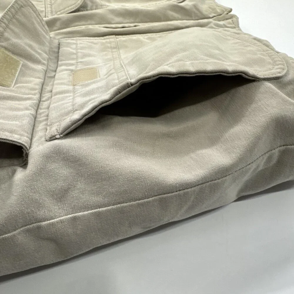 Vintage Mens Eddie Bauer Goose Down Vest Utility Outdoor Hiking Medium Camping